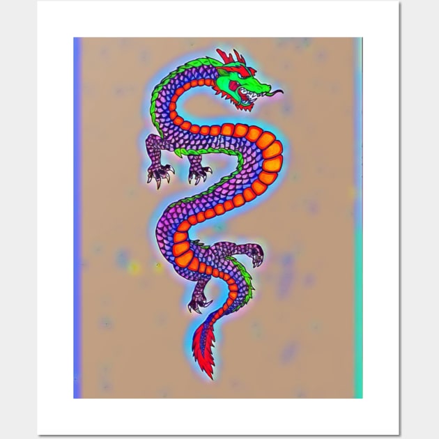 Chinese Dragon 2 Wall Art by Mr. Leon Artwork